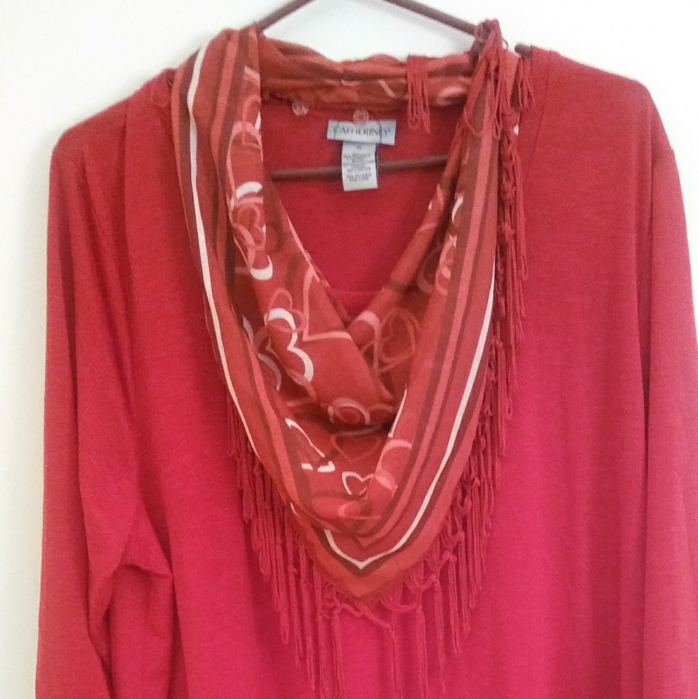 Mid sleeve blouse liquid knit